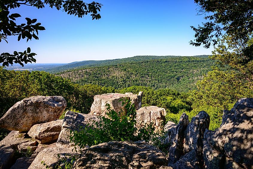 View of the Catoctin Mountains in Thurmont, Maryland.