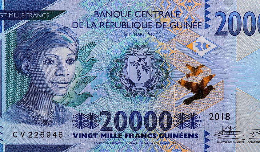 Guinea 20,000 Francs Banknotes