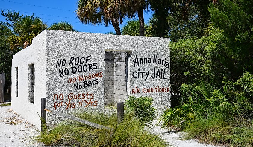 Anna Maria City Jail Building on Anna Maria Island, Florida
