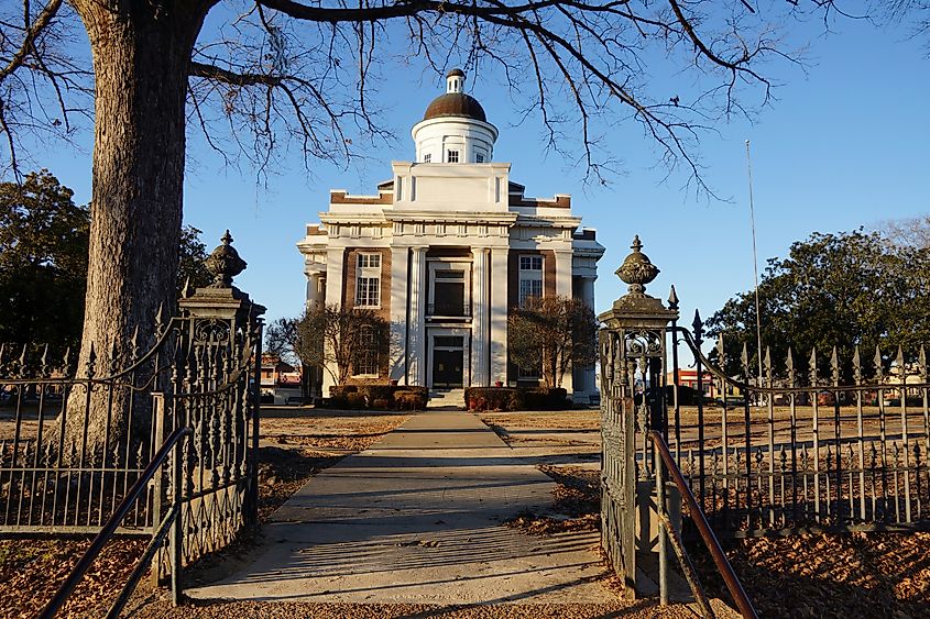 Madison County Courthouse in Canton, Mississippi, USA.