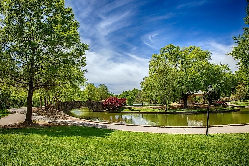 A beautiful spring day in Freedom Park, Charlotte