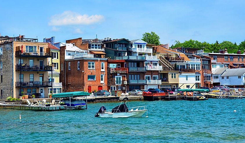  Shops and Restaurants on Skaneateles Lake in upstate New York
