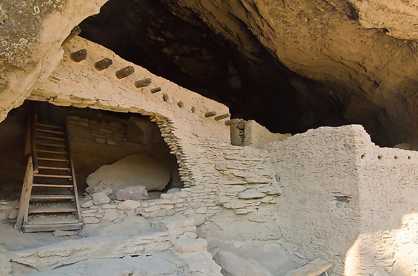 Gila Cliff Dwellings in New Mexico.