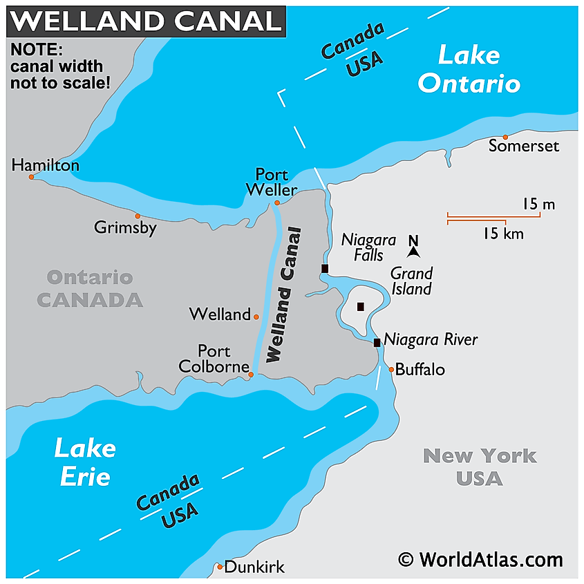 Welland Canal map
