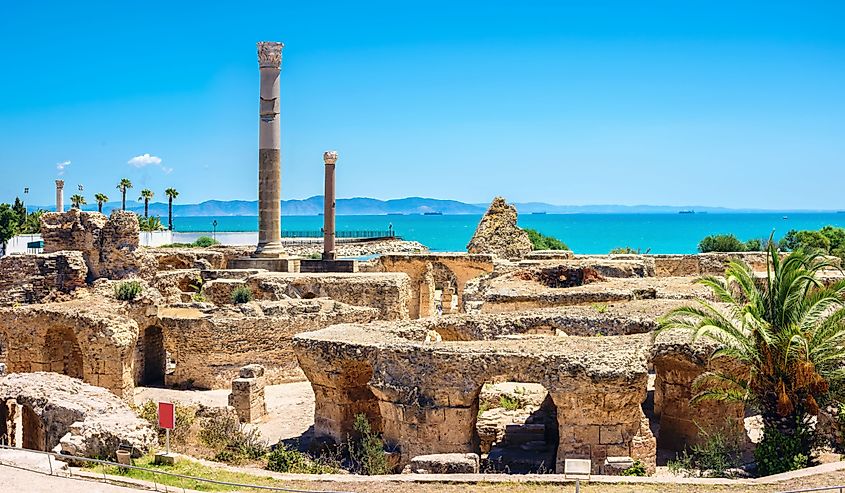 Panoramic view of ancient Carthage.