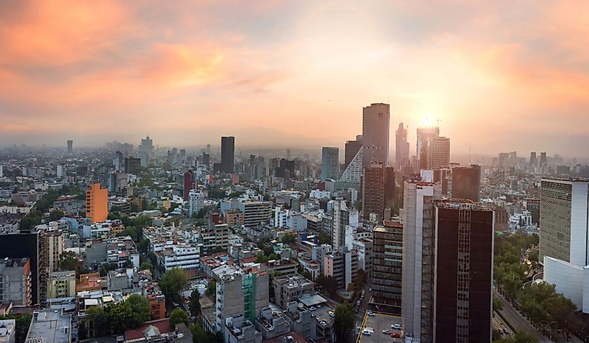 Panoramic View of Mexico City, Mexico