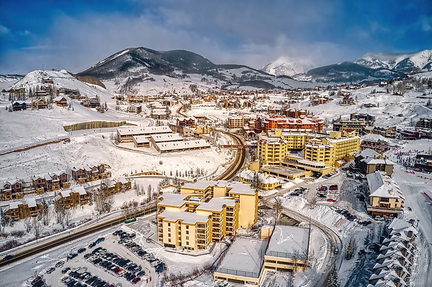 Crested Butte in winter.