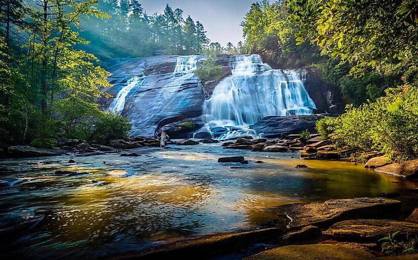 High Falls of Dupont Forest in Brevard, North Carolina