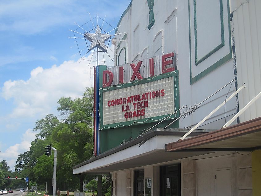A popular theater in Ruston, Louisiana