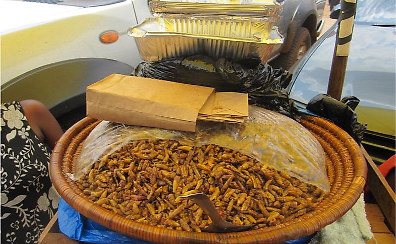 Fried grasshoppers have become a profitable commodity and have the most demand. Editorial credit: Photographer RM / Shutterstock.com