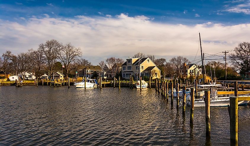Harbor of Oxford, Maryland.