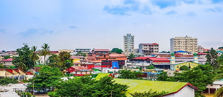 View of the city of Bata in Equatorial Guinea