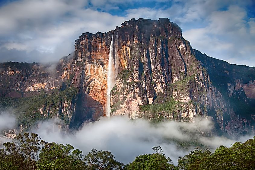 Mount Auyantepui in Venezuala. Home of Angel Falls.
