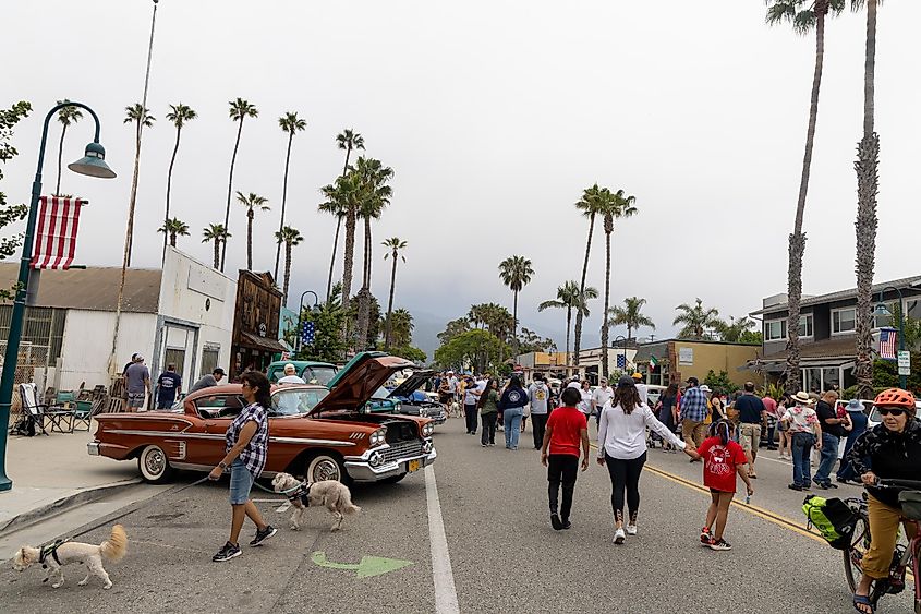 Rods and Roses classic holiday car show in Carpinteria