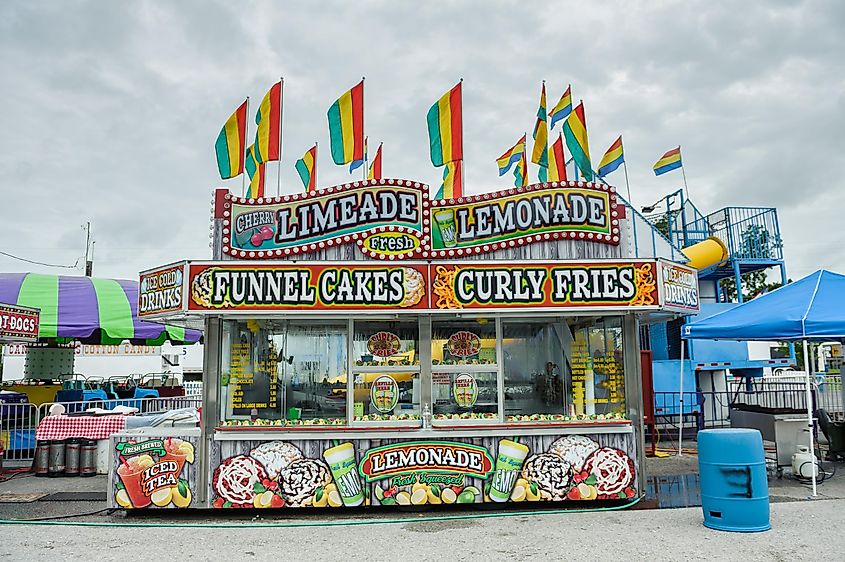 A carnival for Fourth of July, Independence day festival in Erath, Louisiana. Editorial credit: ccpixx photography / Shutterstock.com