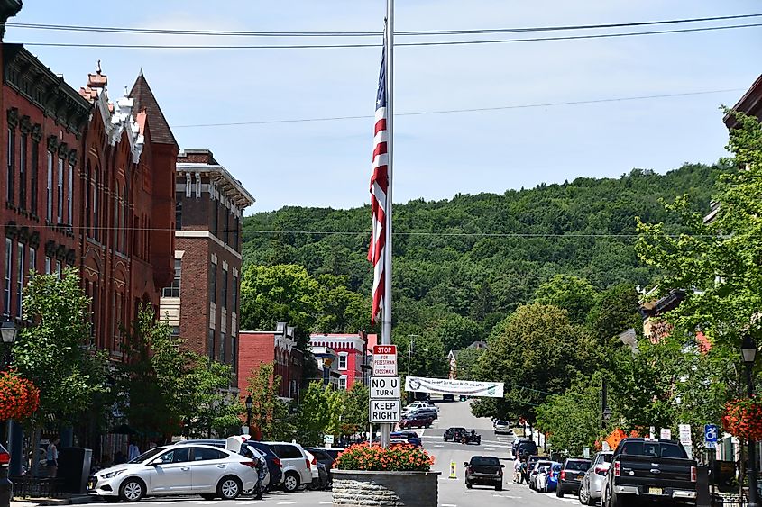 Main Street in Cooperstown, New York state