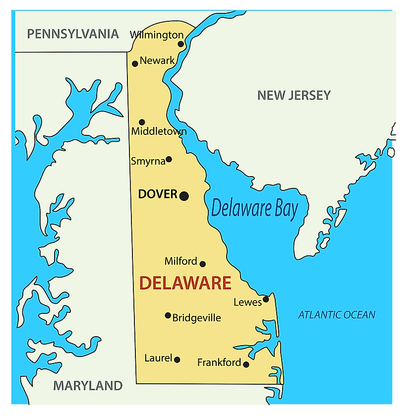 Delaware Bay map
