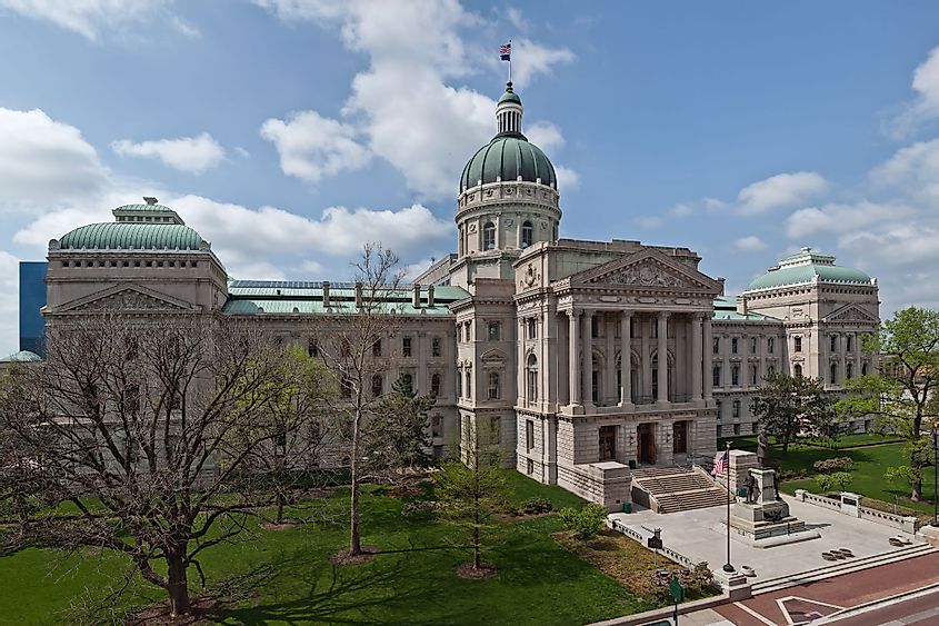 Indiana Capitol building at Indianapolis, Indiana