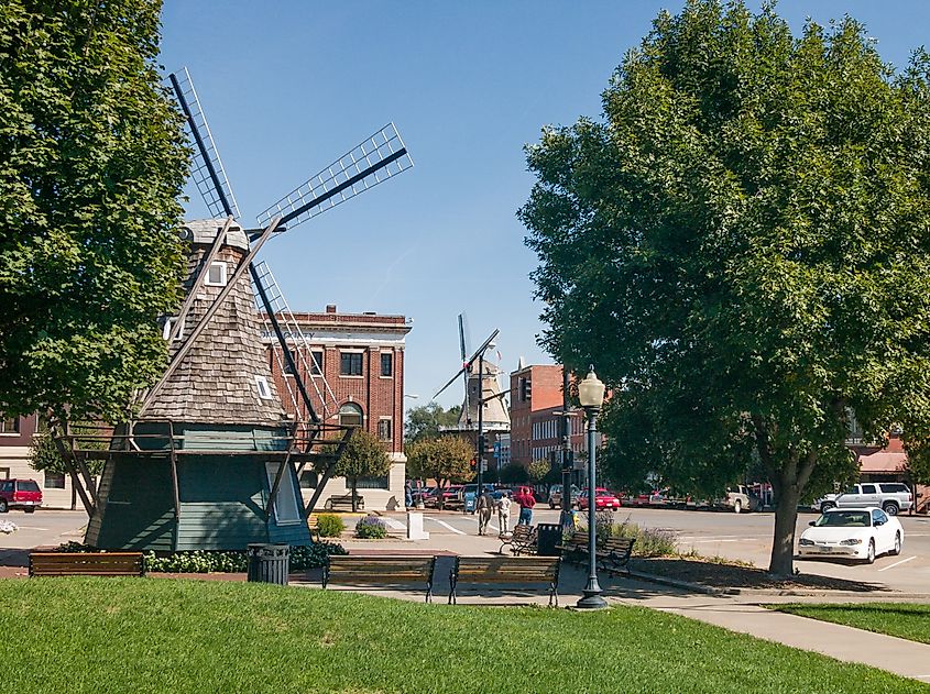 The Dutch style town of Pella, Iowa.