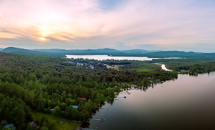Aerial view of Speculator, New York