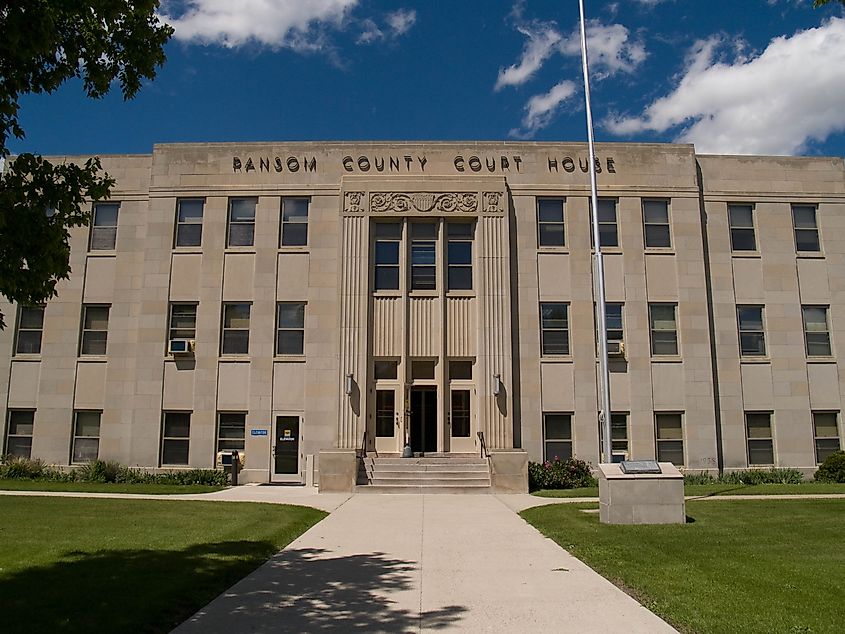 Ransom County Courthouse in Lisbon, North Dakota.