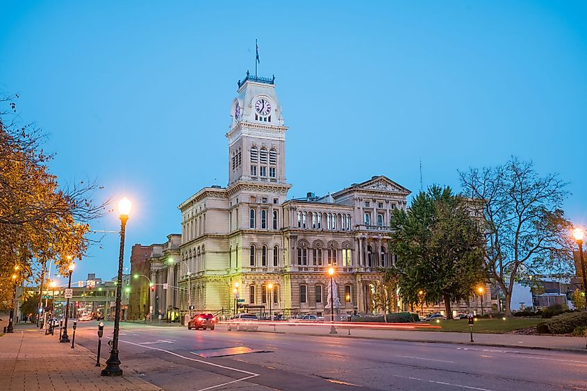 The old City Hall in downtown Louisville, Kentucky. 