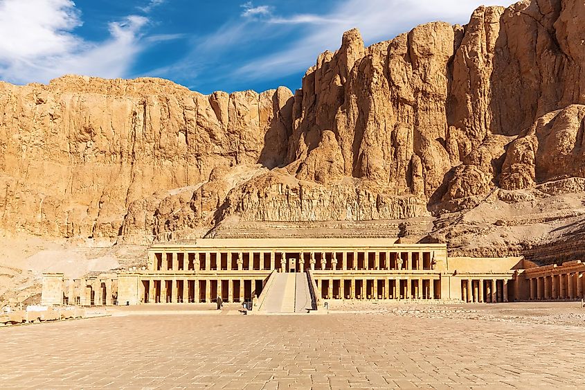 The Mortuary Temple of Hatshepsut, famous place of visit, Luxor, Egypt
