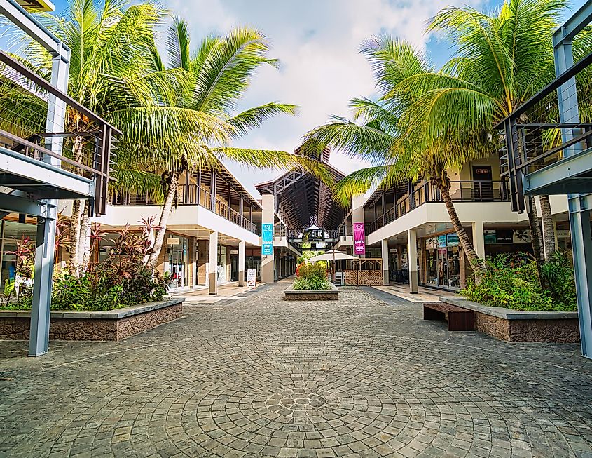Eden island marina, inside the mall area, Seychelles