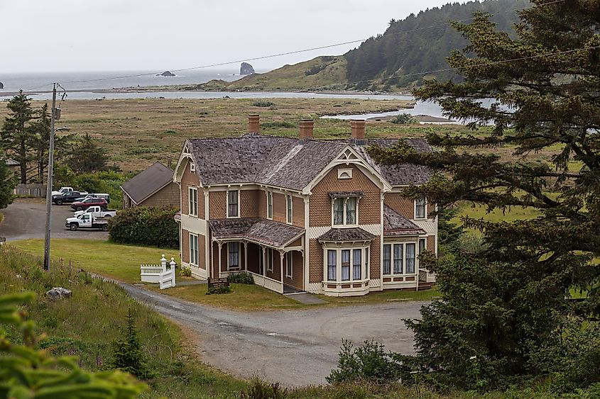 Historic Hughes House in Port Orford, Oregon
