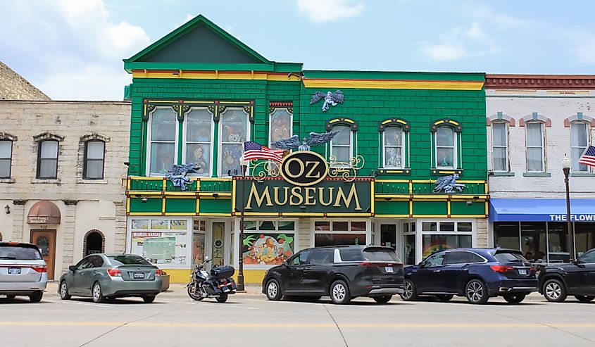 The exterior of The Wizard of Oz museum in Wamego