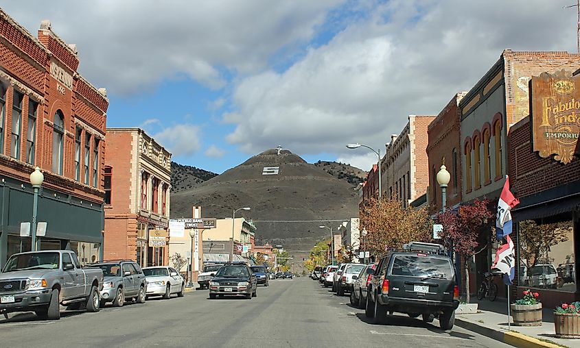 The Salida Downtown Historic District in Salida, Colorado. The district is listed on the National Register of Historic Places.