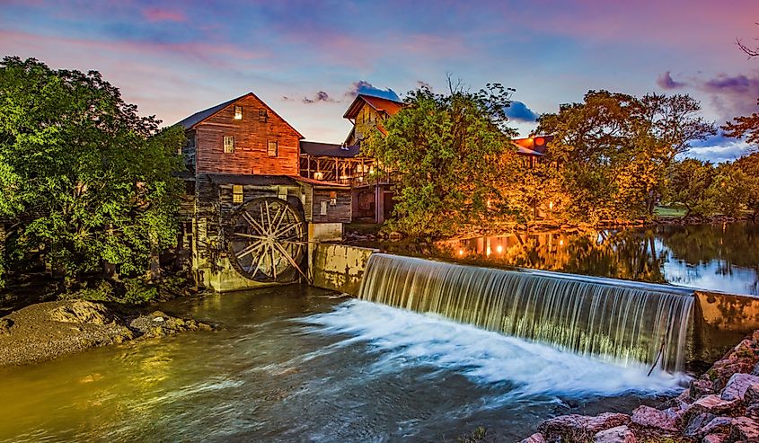 Old Mill at Pigeon Forge, Tennessee.
