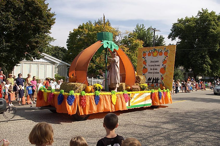 Morton Pumpkin Parade in Morton, Illinois.