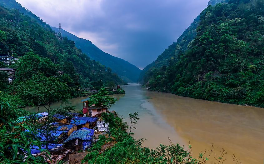 Teesta river Himalayas
