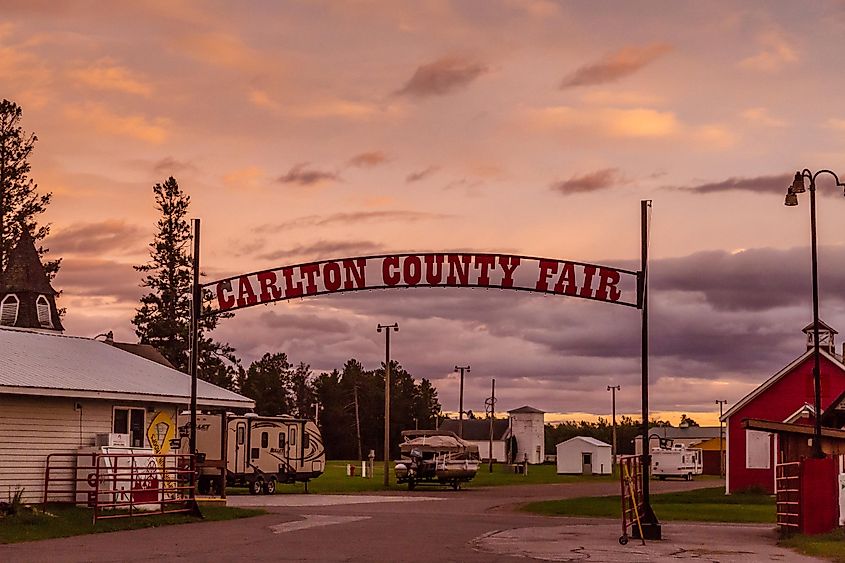 Fairgrounds in Barnum, Minnesota, hosting the Carlton County Fair.