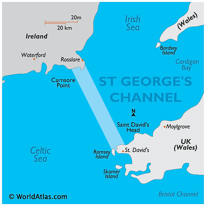 St. George's Channel map