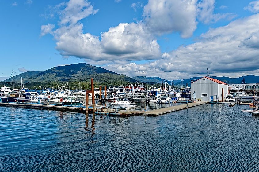 The marina at Prince Rupert, British Columbia.