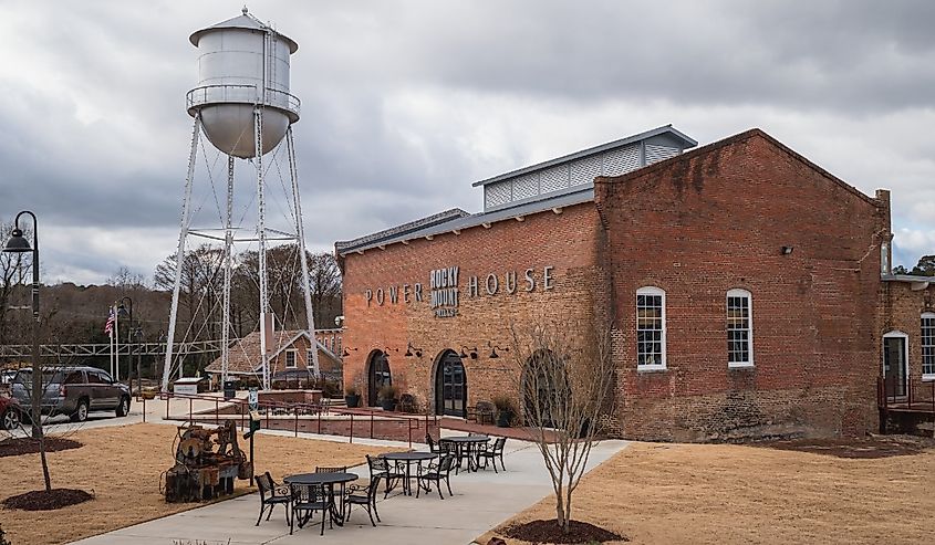 Rocky Mount Mills, a touristic place with restaurants and breweries
