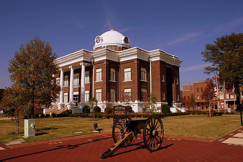 Dyer County Courthouse in Dyersburg, Tennessee.