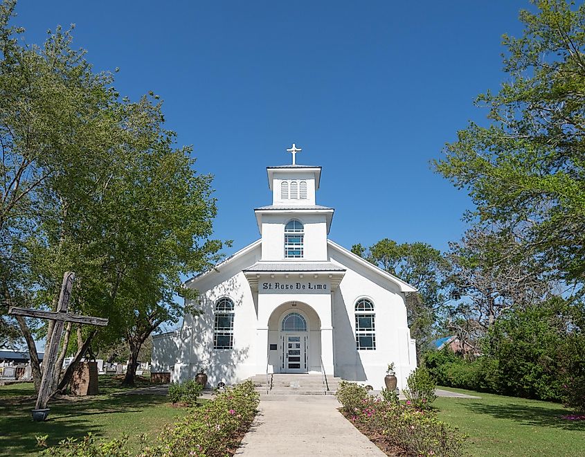 St. Rose de Lima Roman Catholic Church in Bay St. Louis, Mississippi.