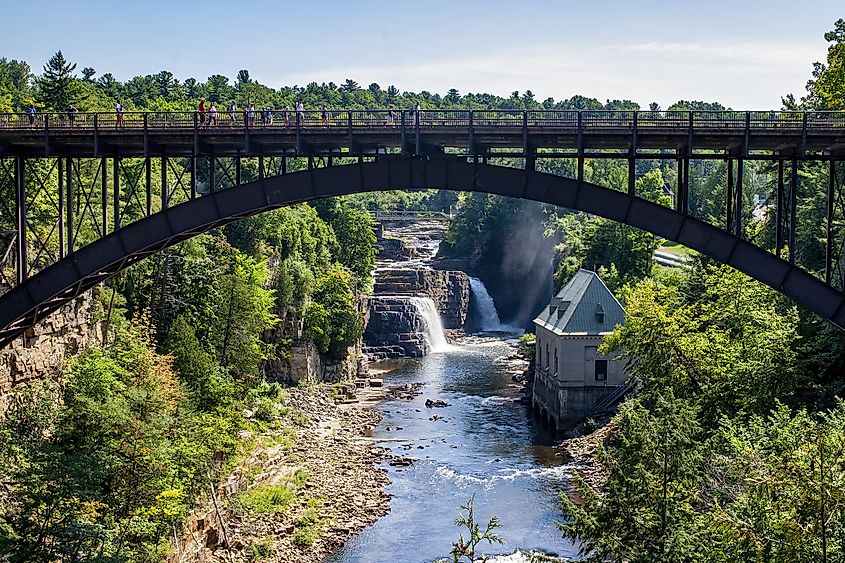 The famous Ausable Chasm near Keeseville, New York