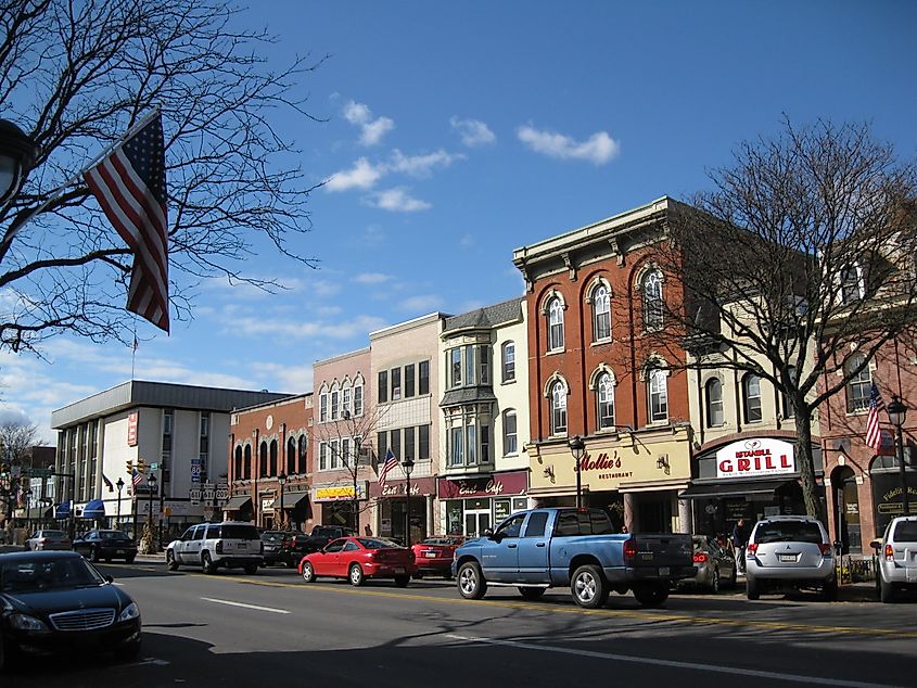 The Restaurant District in Stroudsburg, Pennsylvania.