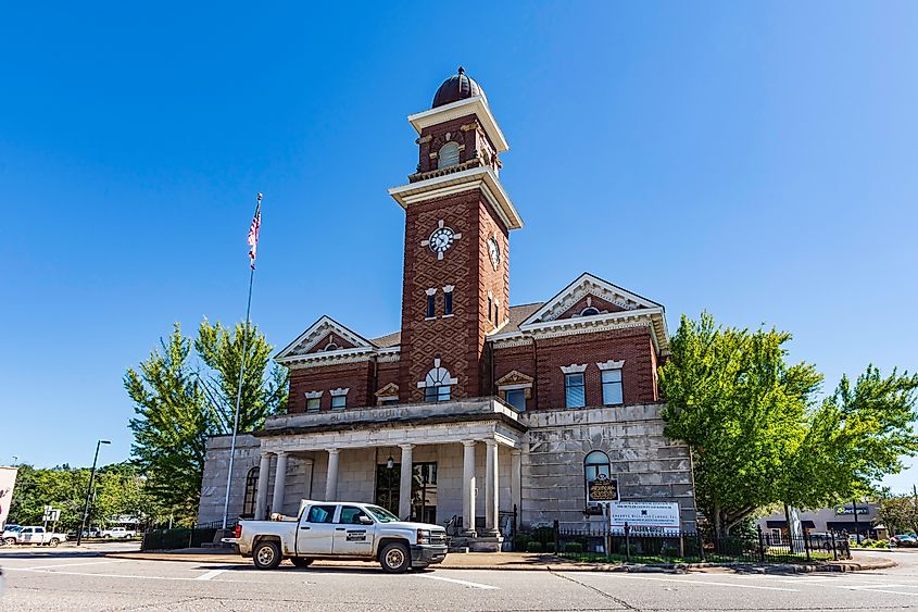 The historic Butler County Courthouse was built in 1903 in Greenville, Alabama.