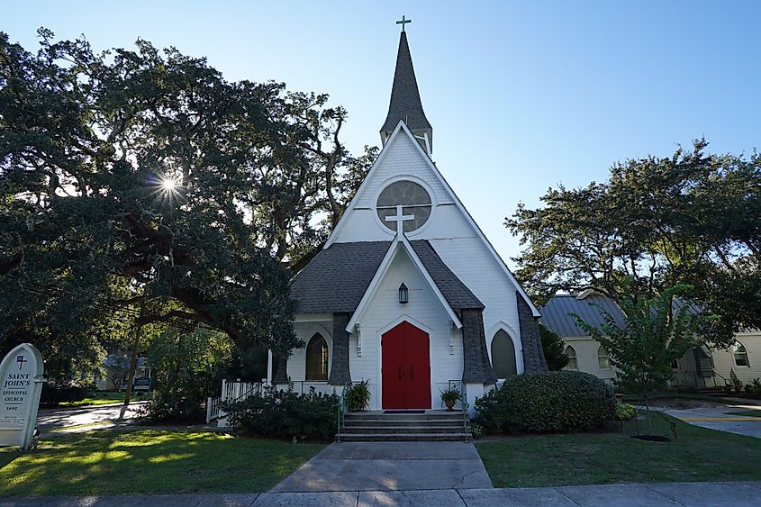 Saint John's Episcopal Church in Ocean Springs, Mississippi.