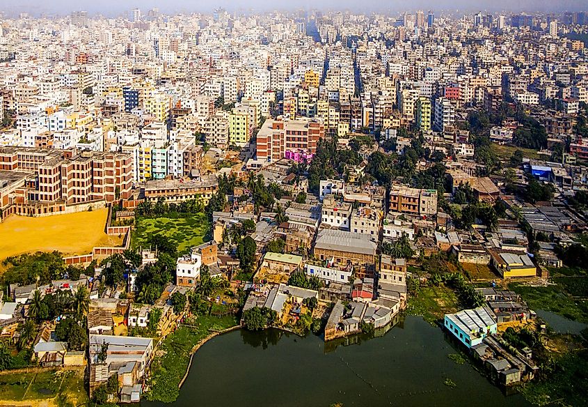Aerial of Dhaka, the Capital of Bangladesh. Image used under license from Shutterstock.com.