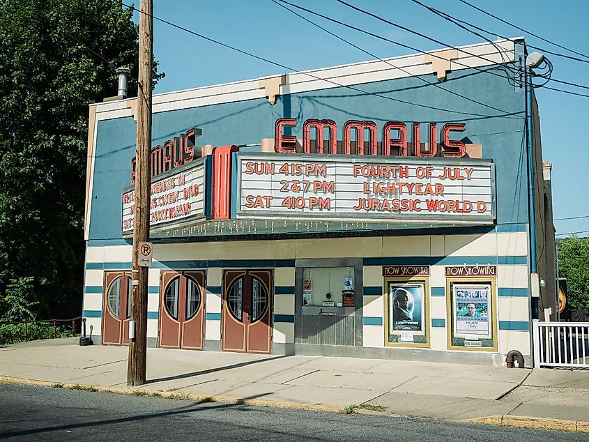 Emmaus Theatre vintage sign, Emmaus, Pennsylvania