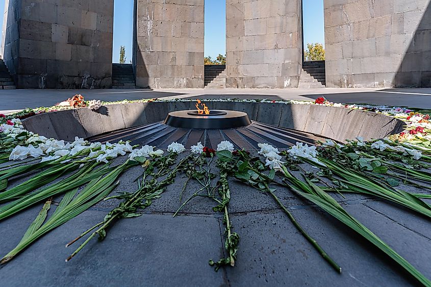 Memorial to the victims of the Armenian genocide in Ukraine.