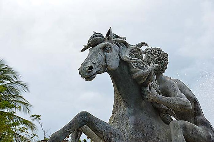 horse statue old san juan