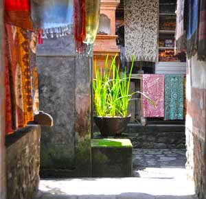 colorful entrance bali