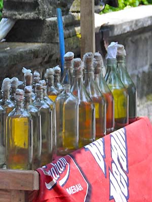 petrol bottles